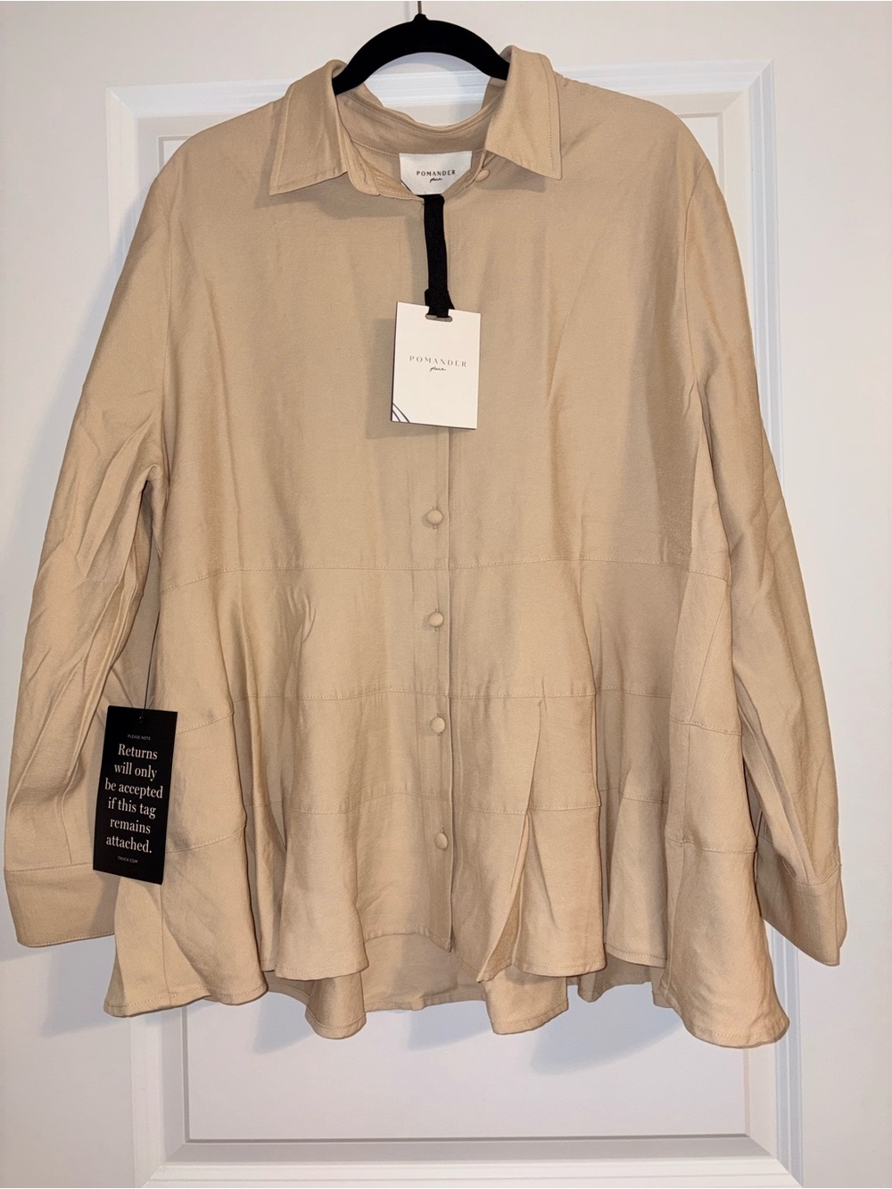 Pomander Place Tan Ashlen Blouse
